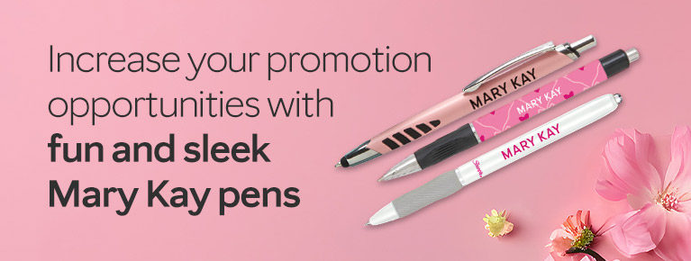Increase your promotion opportunities with fun and sleek Mary Kay pens