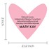 Heart Packaging Seal Stickers, Personalized